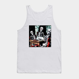 Skulls and Skeletons at Horror Feast Tank Top